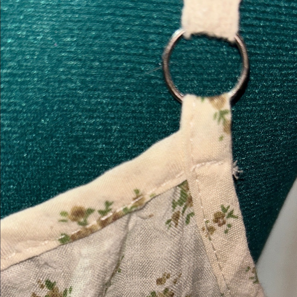 POL Floral Tiered Spaghetti-Strap Maxi Dress - Cream size medium - Picture 7 of 16